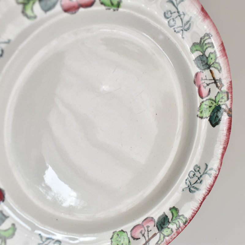 Antique Dessert Plate, Longwy, Montmorency B