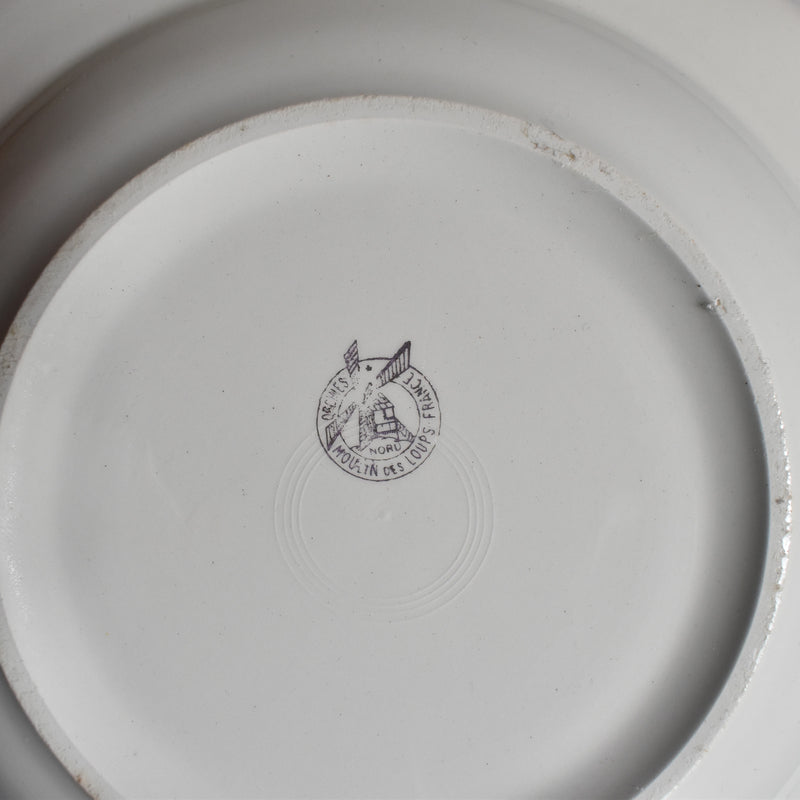 Vintage deep plate, Mulandru, yellow, D