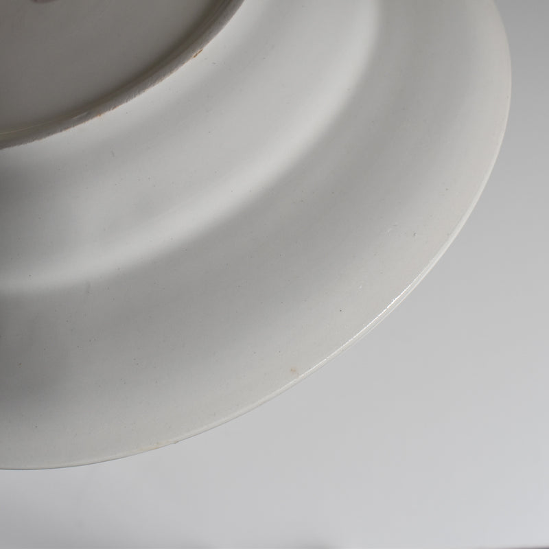 Vintage deep plate, Mulandru, yellow, D