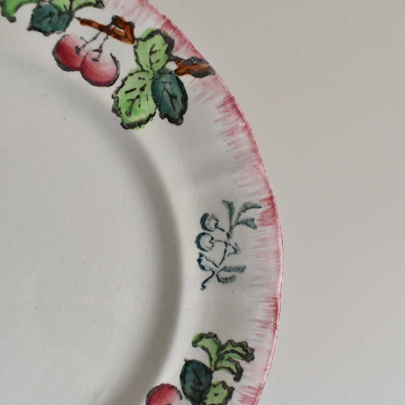 Antique Dessert Plate, Longwy, Montmorency B