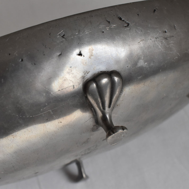 Vintage Pewter Oval Coupe