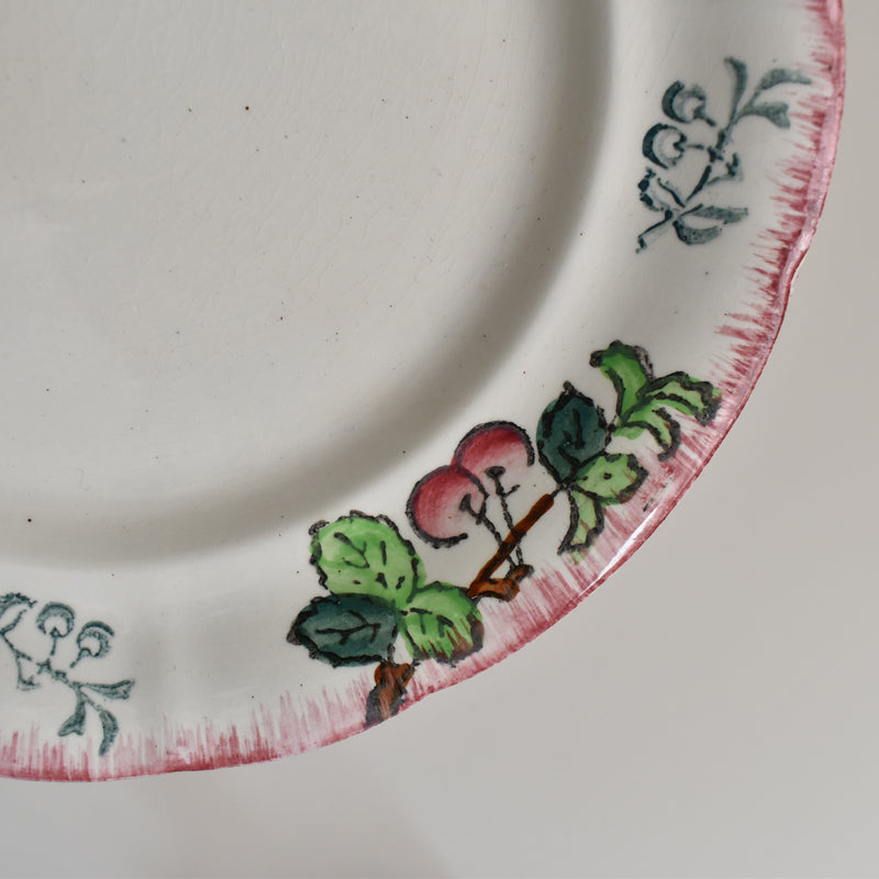 Antique Dessert Plate, Longwy, Montmorency B