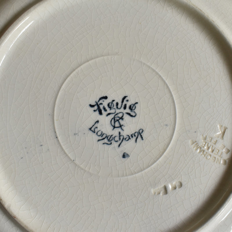 Antique Plate Longchamp Figuier