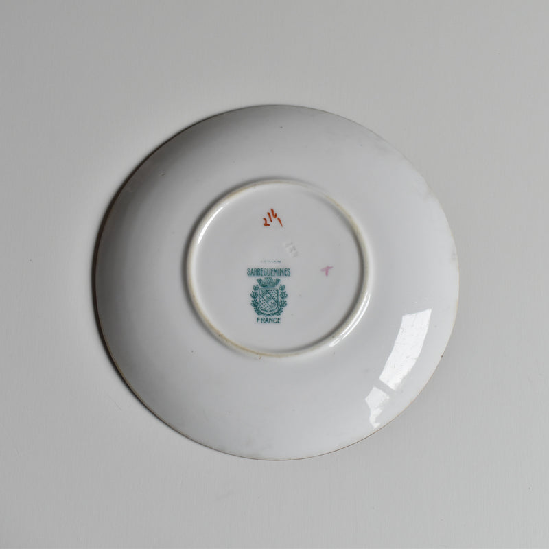 Antique saucer, Sarreguemines Minton 216 B