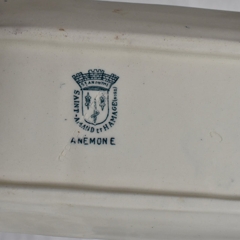 Antique Soap Dish, Saint-Amand, Anémone