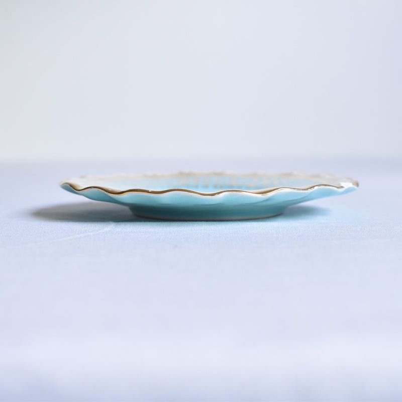 ア.ドラサンヴァル A.Dressinval コヒーカップソーサー ライトブルー