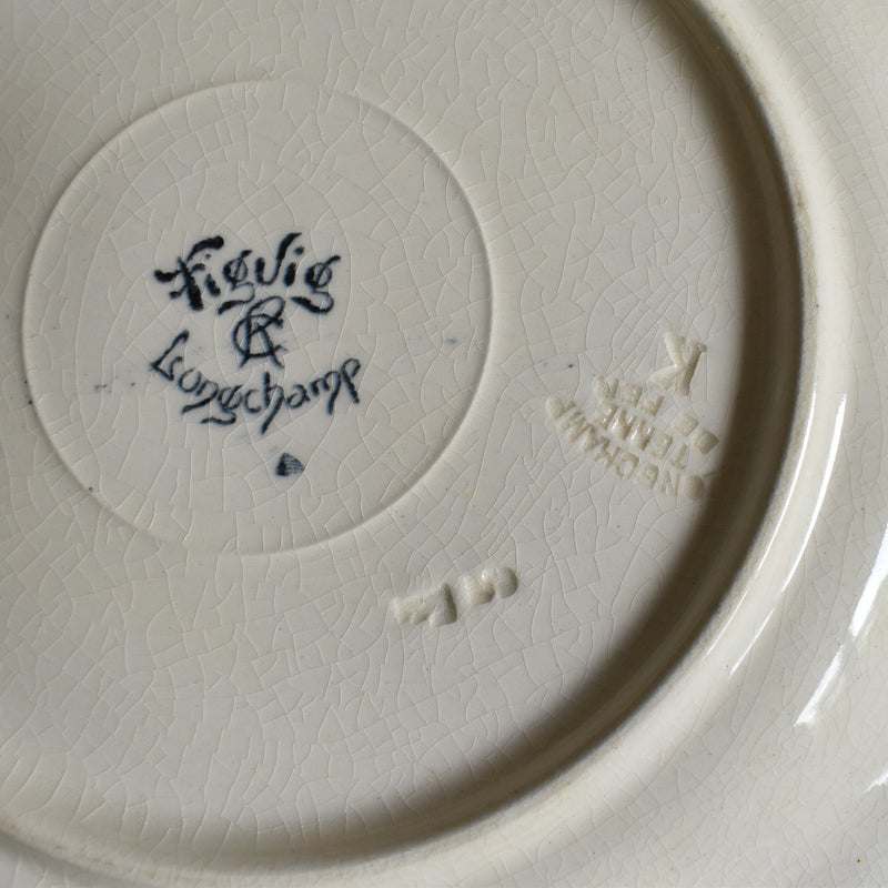 Antique Plate Longchamp Figuier