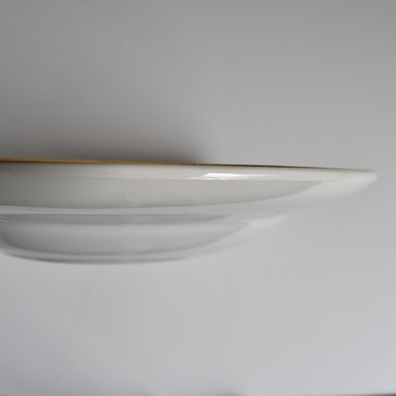 Vintage deep plate, Mulandru, yellow, D