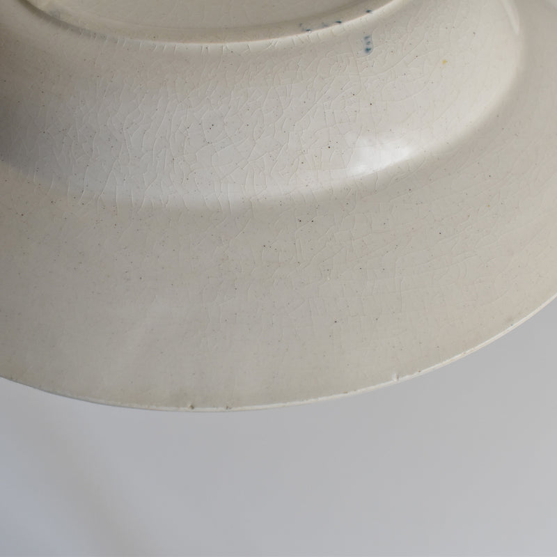 Antique deep plate TERRE DE FER Boëtie B