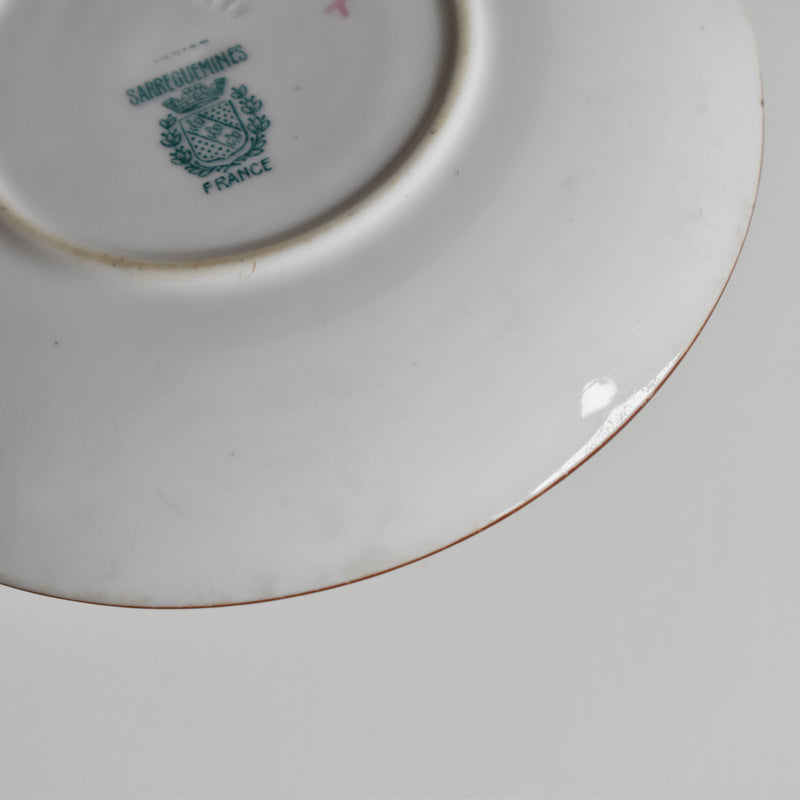 Antique saucer, Sarreguemines Minton 216 B