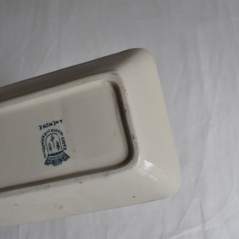 Antique Soap Dish, Saint-Amand, Anémone