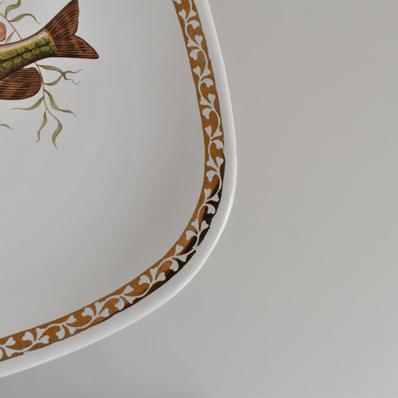 Vintage plate, Longchamp, Poisson Brochet (Pike)
