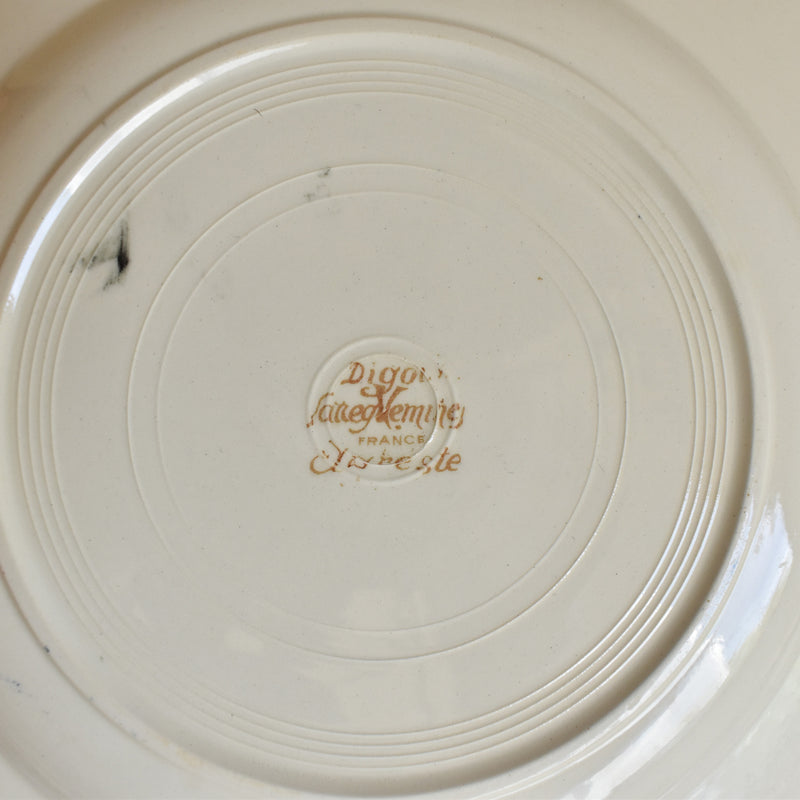 Vintage Plate 23cm Digoin & Sarreguemines Agreste A