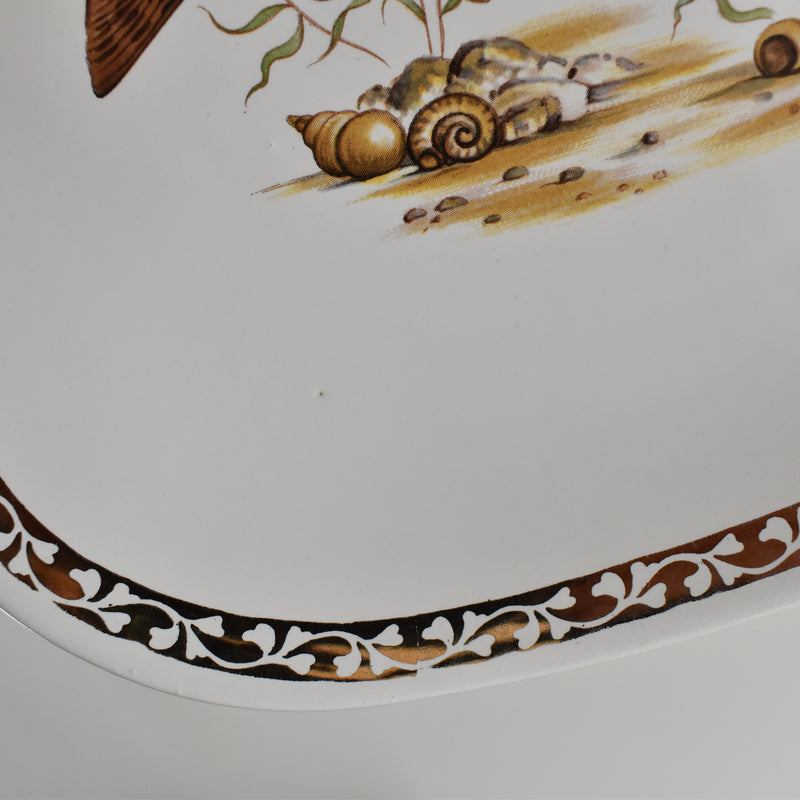 Vintage plate, Longchamp, Poisson Brochet (Pike)