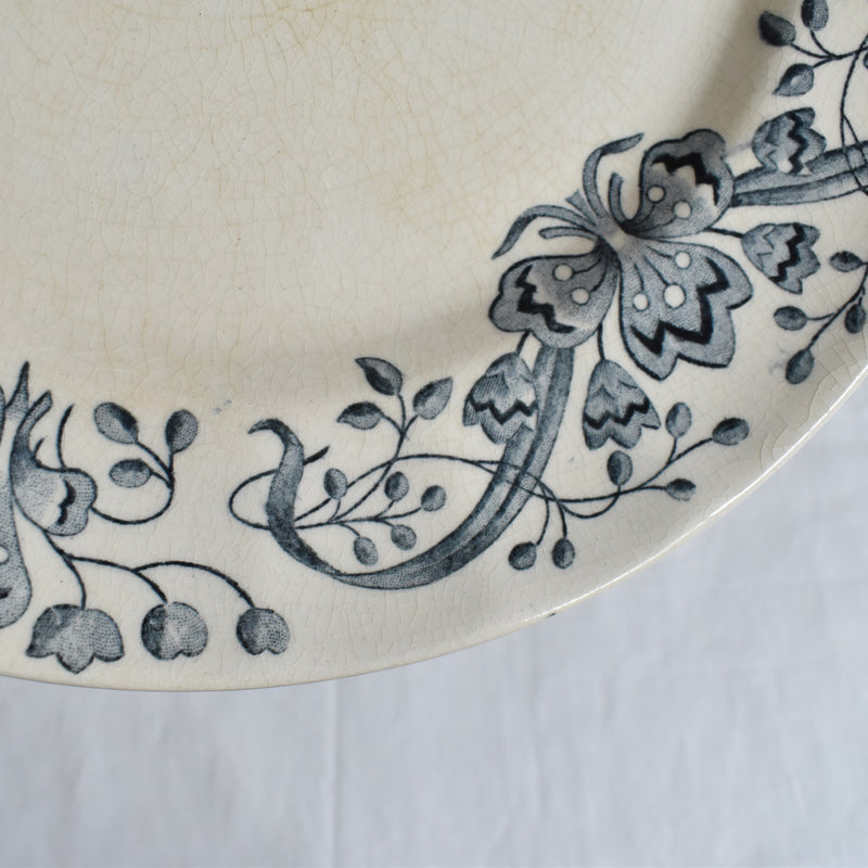 Antique Plate Longchamp Figuier