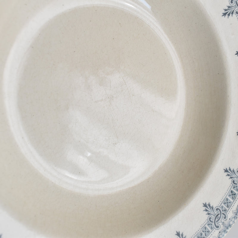 Antique deep plate TERRE DE FER Boëtie B