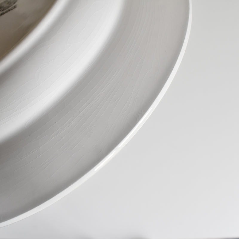 Vintage Deep Plate, Digoin & Sarreguemines, Vert