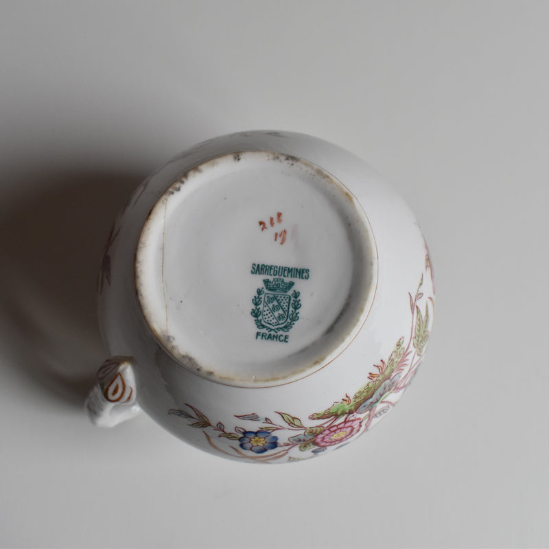 Antique Creamer, Sarreguemines Minton 216