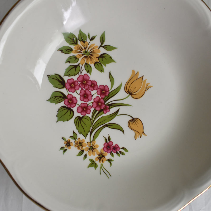 Vintage Deep Plate, Gien Floréal D