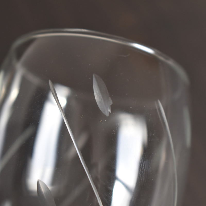 Vintage glass, stemmed, A