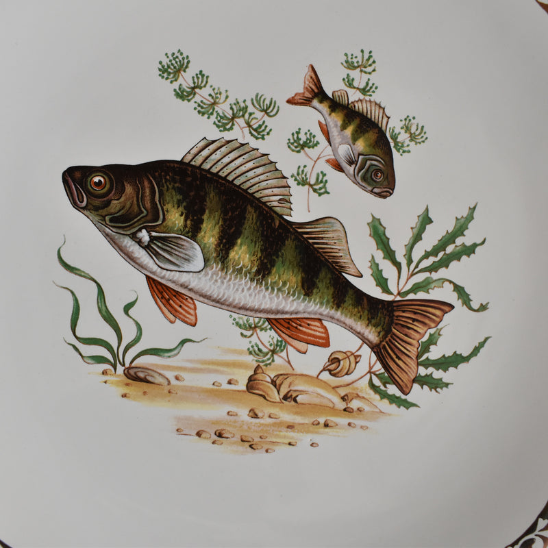 Vintage Plate Longchamp Poisson Perche (Perch)