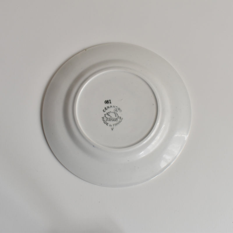 Vintage Dessert Plate, Ceranord (St. Amand) 661 C