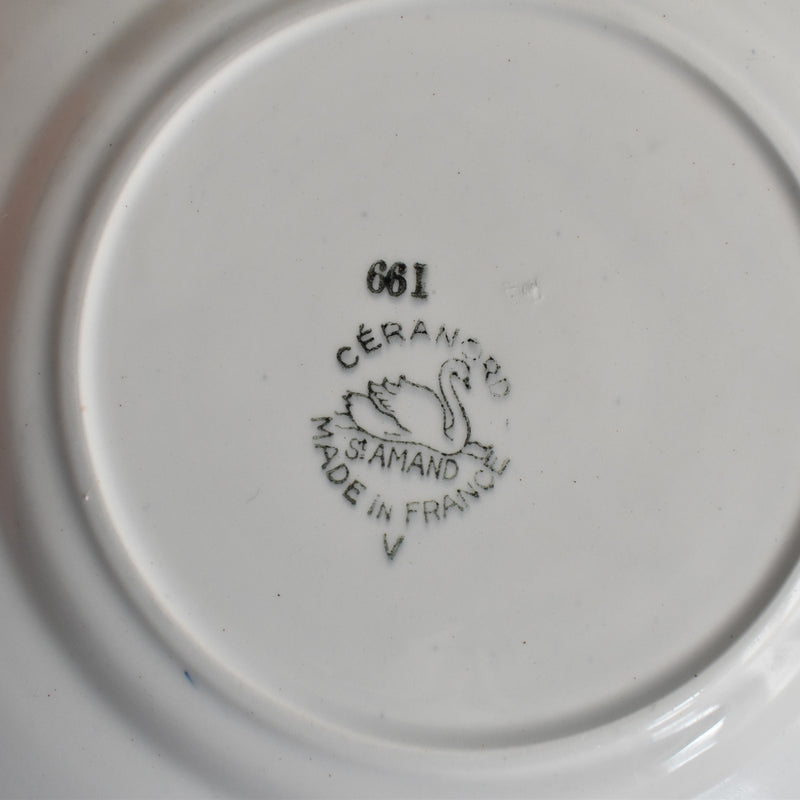 Vintage Dessert Plate, Ceranord (St. Amand) 661 C