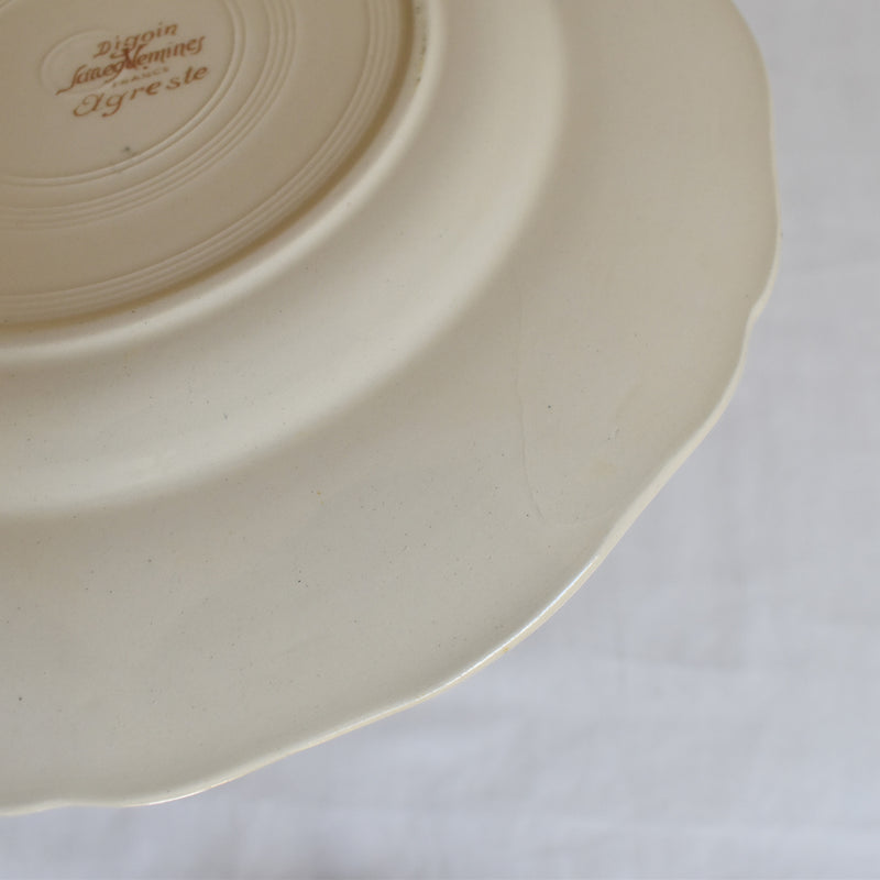 Vintage Plate 23cm Digoin & Sarreguemines Agreste B