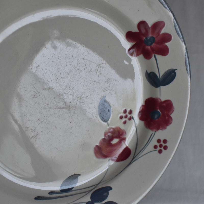 Antique Plate Sarreguemines Musset D