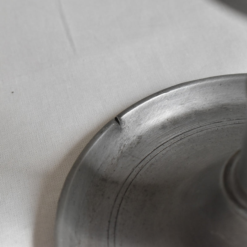 ヴィンテージピューターキャンドルホルダー A