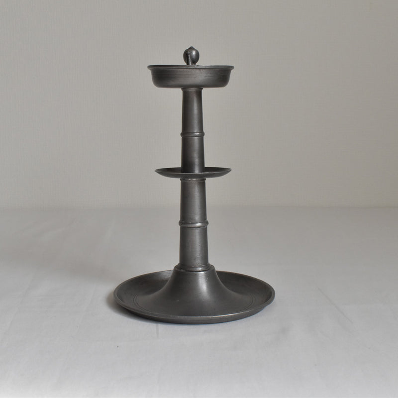 ヴィンテージピューターキャンドルホルダー A