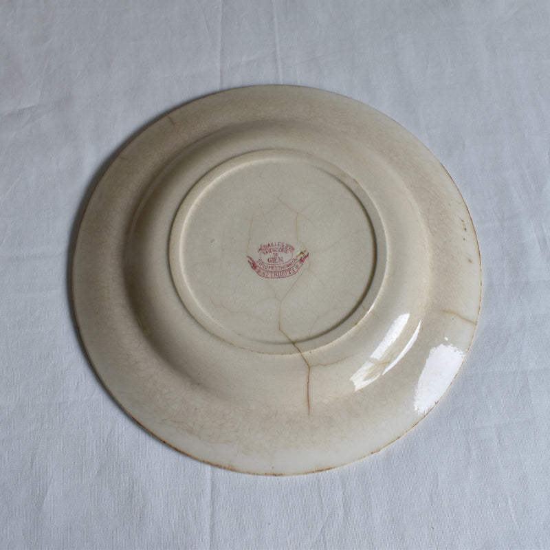 Antique Plate, Gien, Attributs