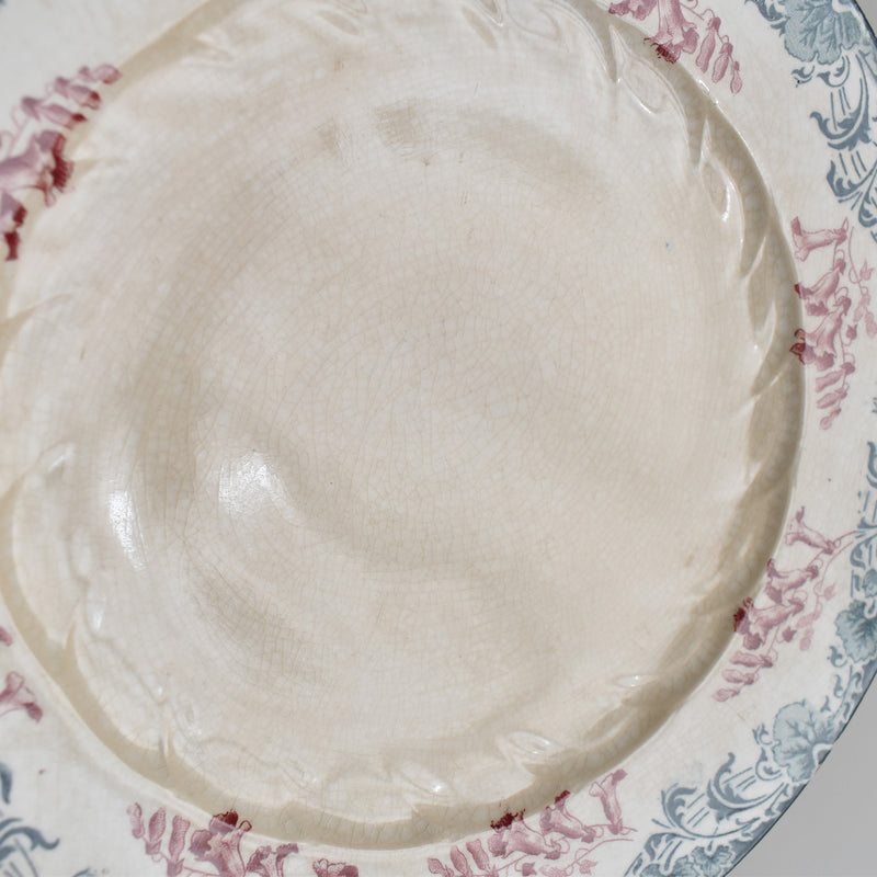 Antique Plate: Longwy "Carmen" E