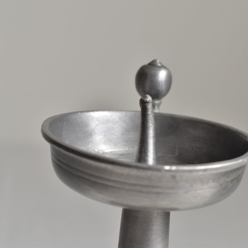 ヴィンテージピューターキャンドルホルダー A