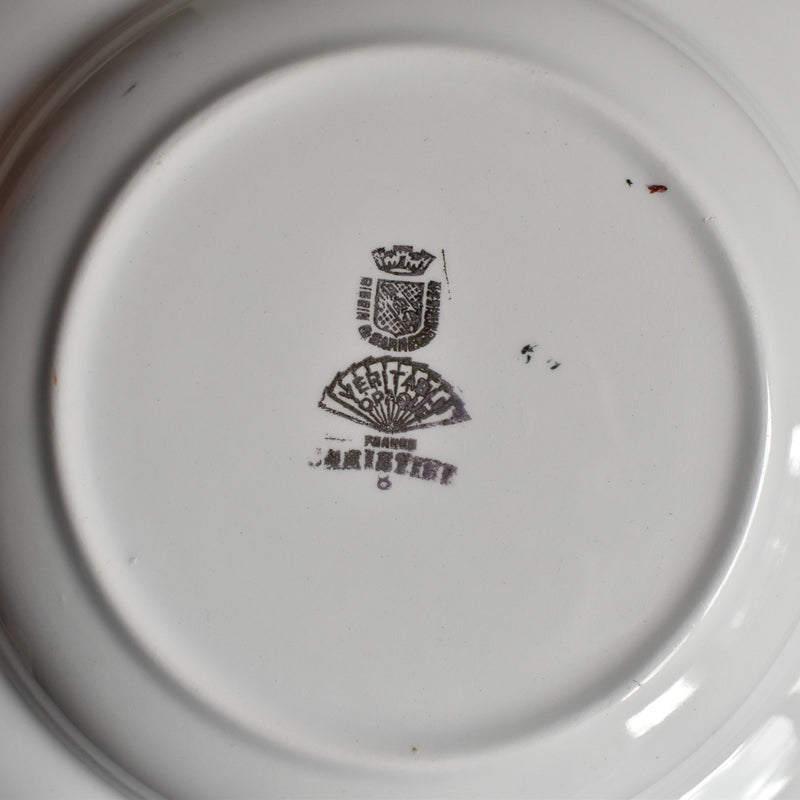 Vintage Deep Plate Digoin & Sarreguemines Christine B