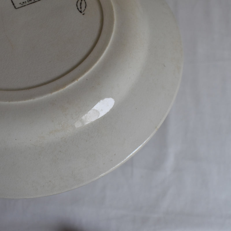 Antique Plate Sarreguemines Moustiers E