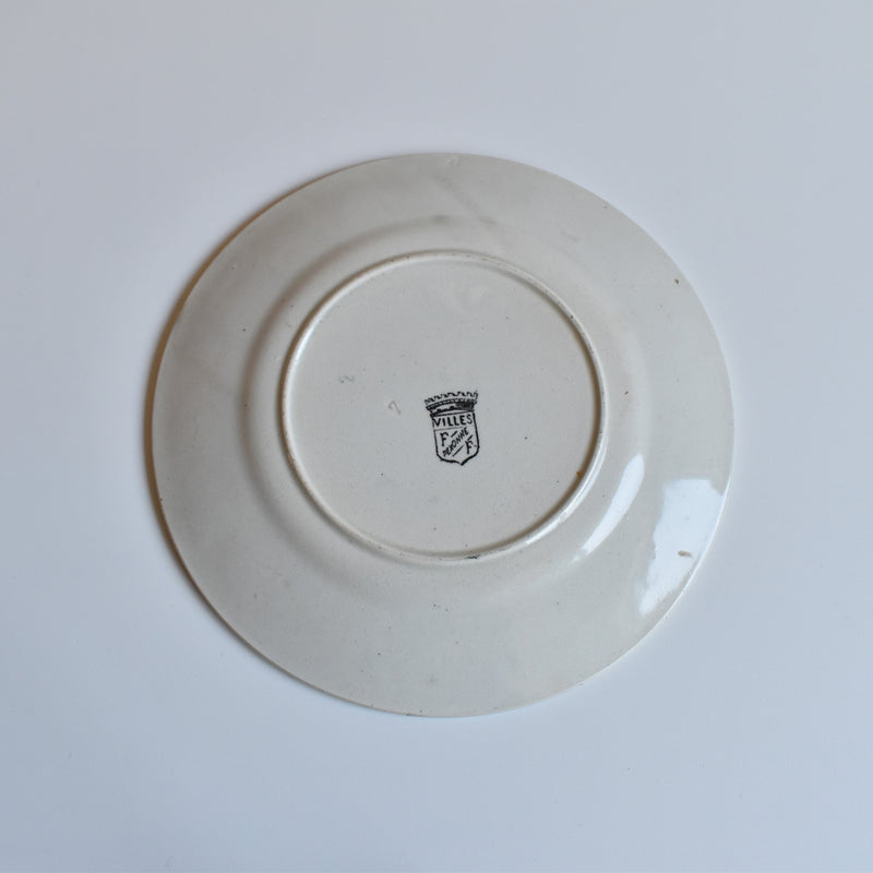 Antique Decorative Plate, FF Pequignot, Lyon A