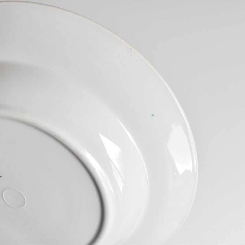 Vintage Deep Plate - Digoin & Sarreguemines, Bleu