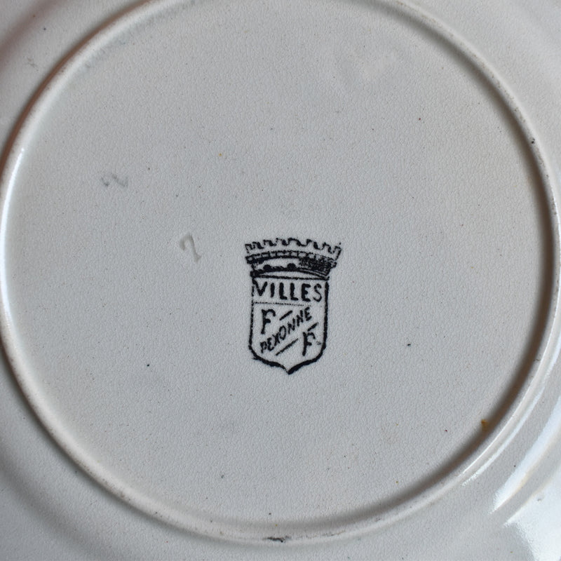 Antique Decorative Plate, FF Pequignot, Lyon A