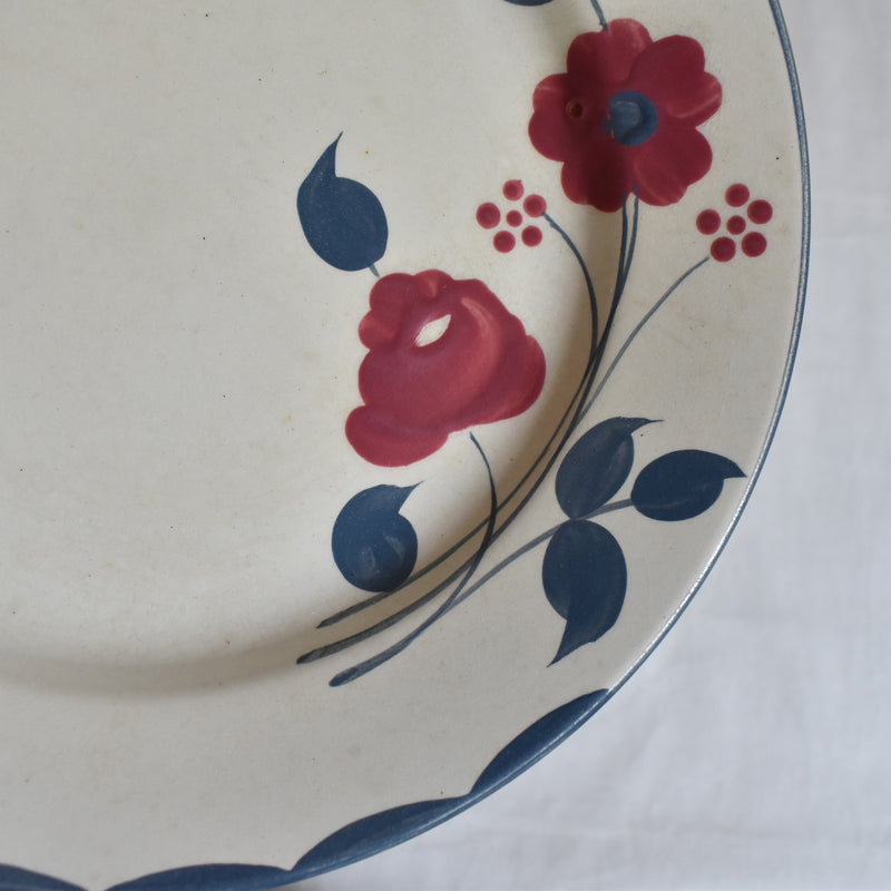 Antique Plate Sarreguemines Moustiers E