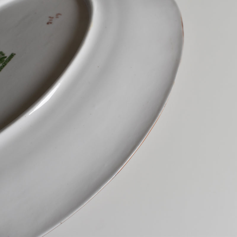 Antique oval platter Sarreguemines Minton