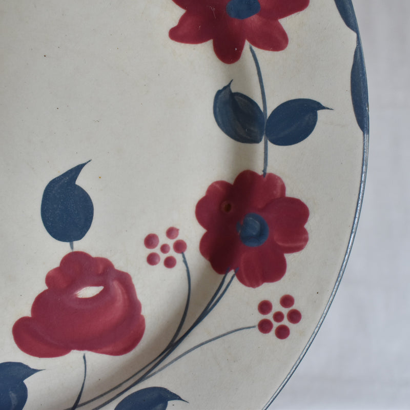 Antique Plate Sarreguemines Moustiers E