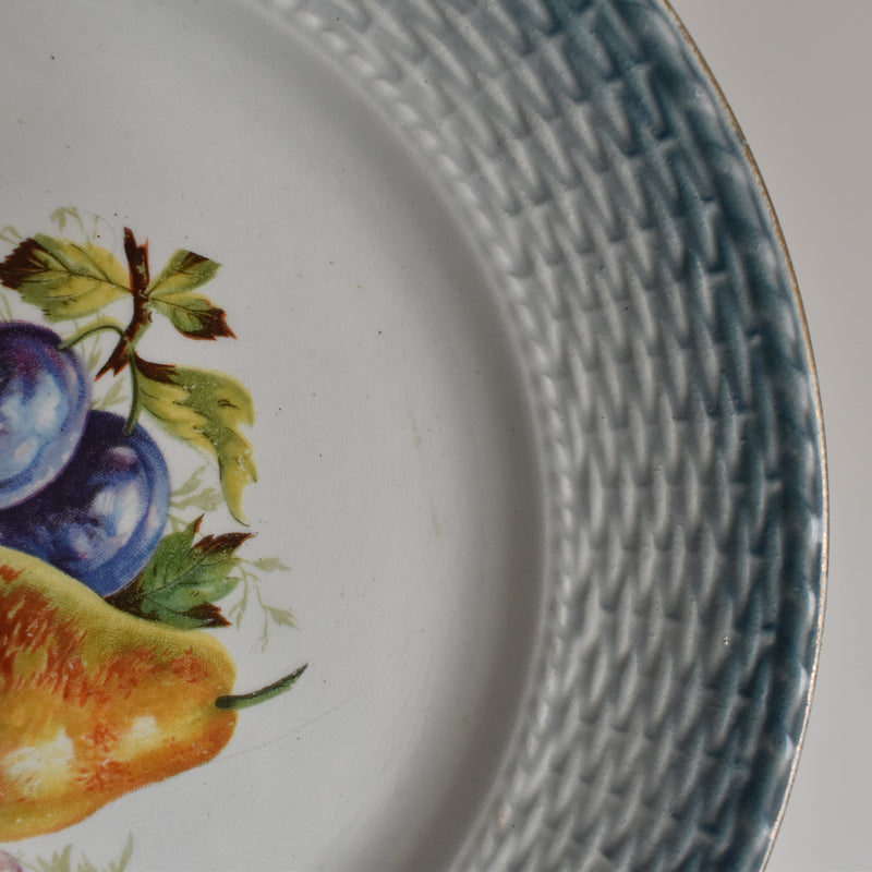 Antique Dessert Plate Saint-Amand Fruits C