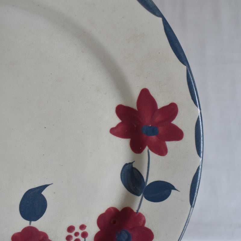 Antique Plate Sarreguemines Moustiers E