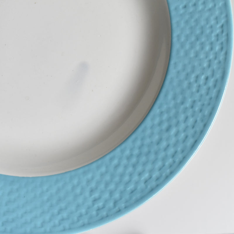 Vintage Deep Plate - Digoin & Sarreguemines, Bleu