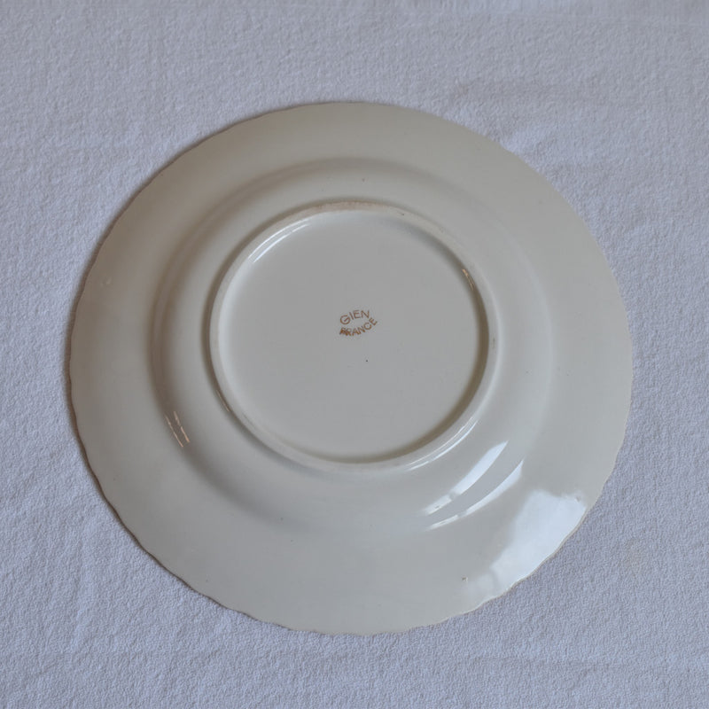 Vintage Dessert Plate Gien Tulipes B