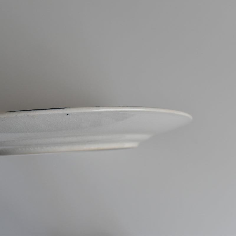 Antique Plate Longwy Carmen F
