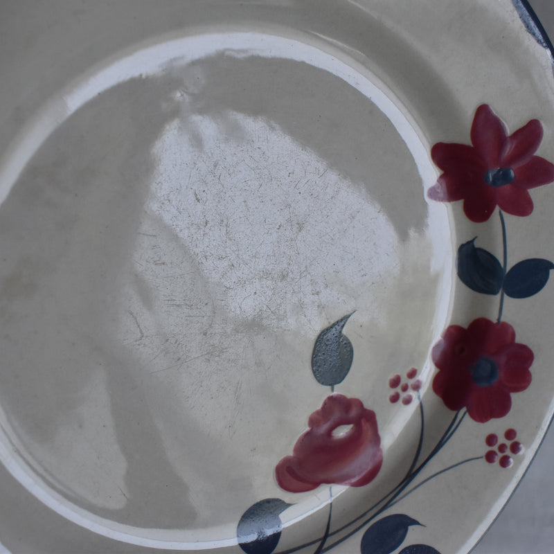 Antique Plate Sarreguemines Moustiers E