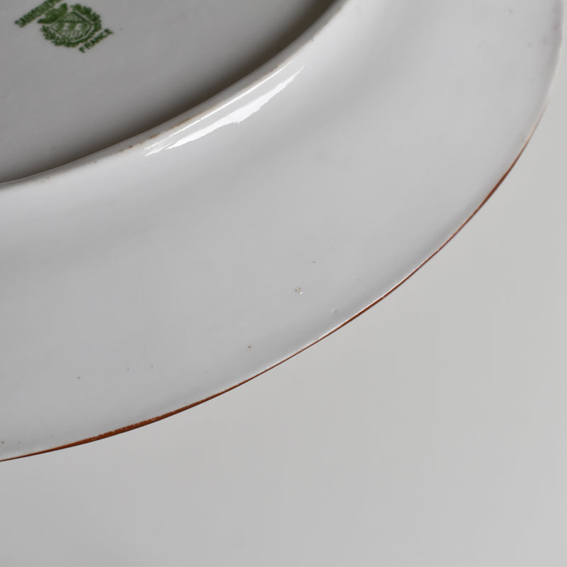 Antique oval platter Sarreguemines Minton