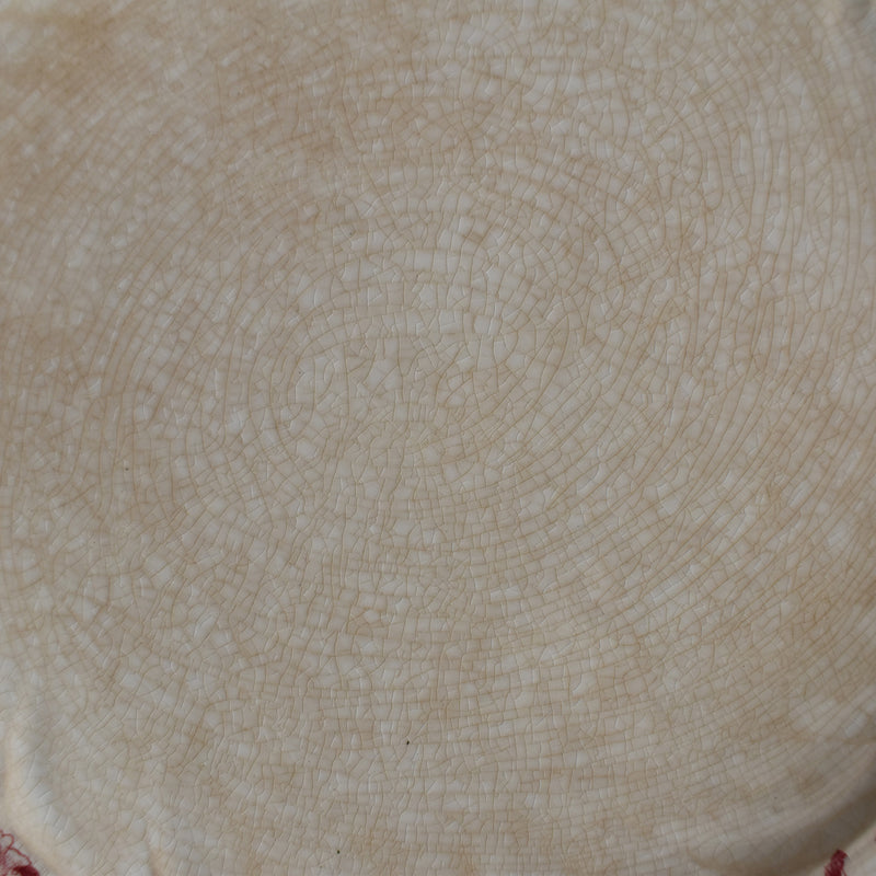Antique Plate Longwy Carmen F